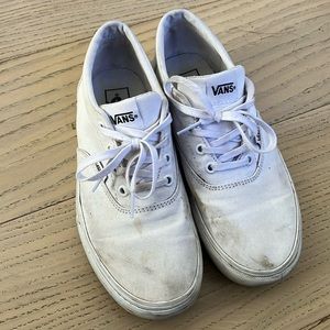 White Platform Vans women’s 8.5